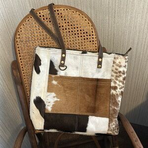 MYRA COWHIDE purse
